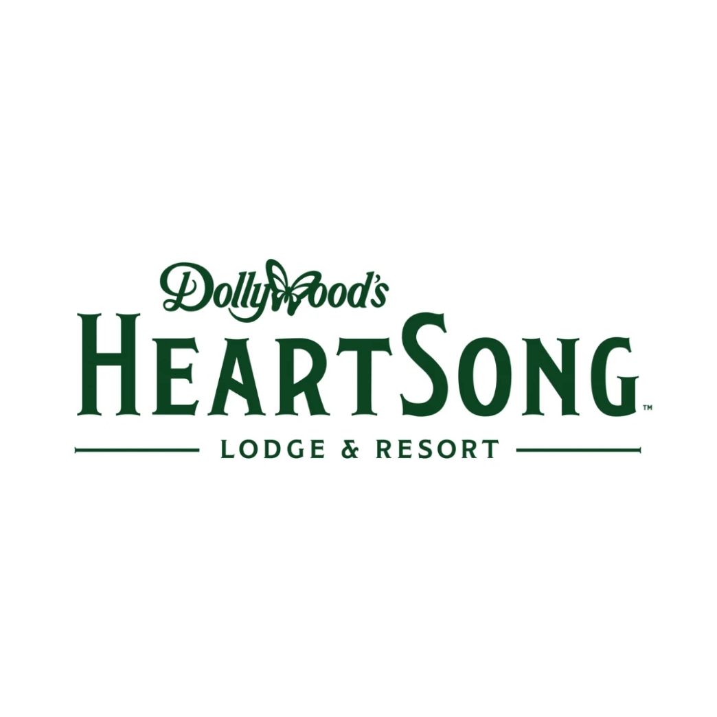 โลโก้ Dollywood's HeartSong Lodge & Resort newstep new step work and travel Pigeon Forge Tennessee