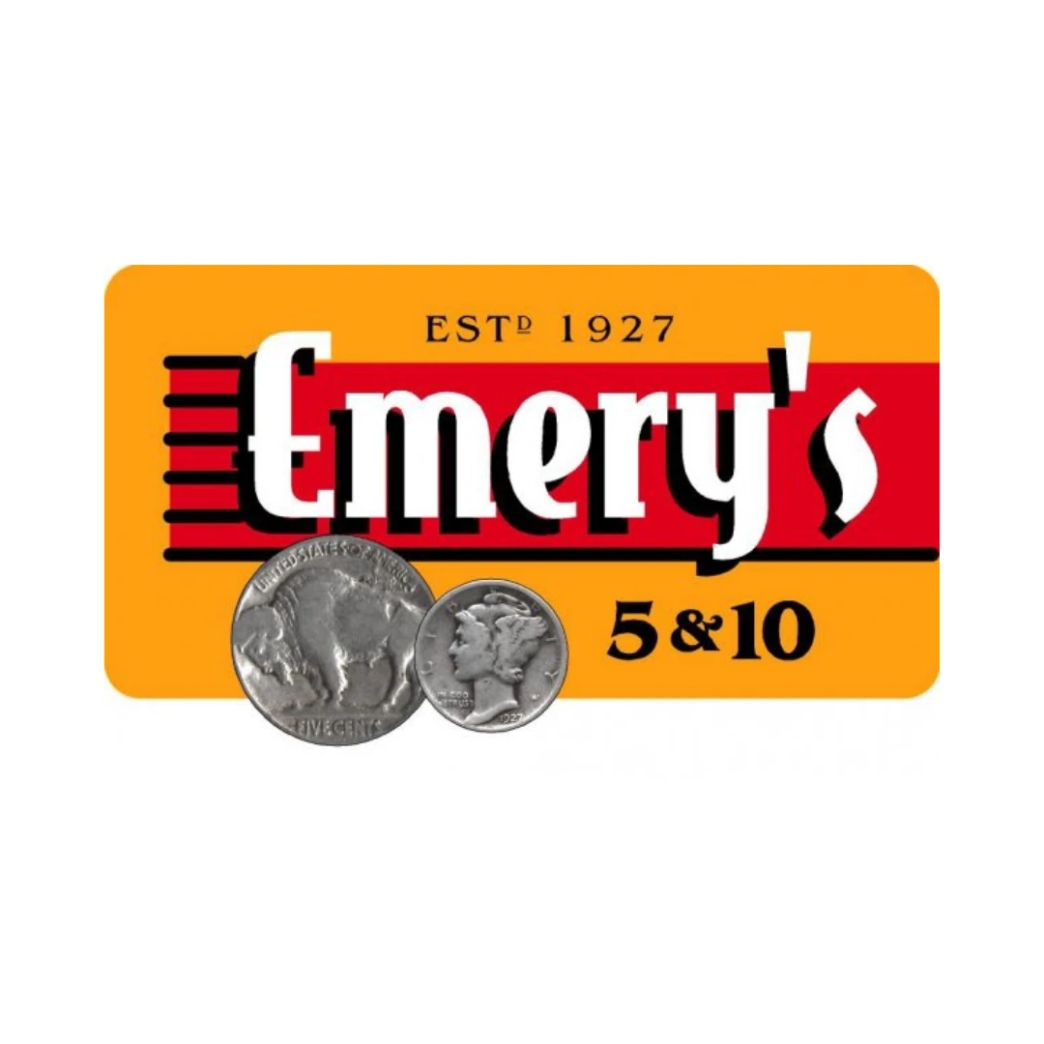 โลโก้ Emery’s 5 & 10 newstep new step work and travel Pigeon Forge Tennessee