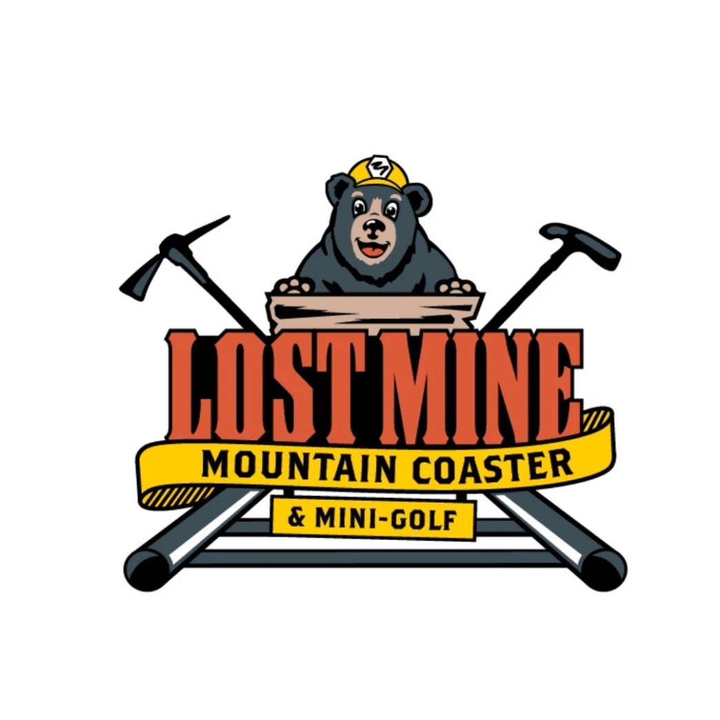 โลโก้ Lost Mine Coaster newstep work and travel Pigeon Forge Tennessee