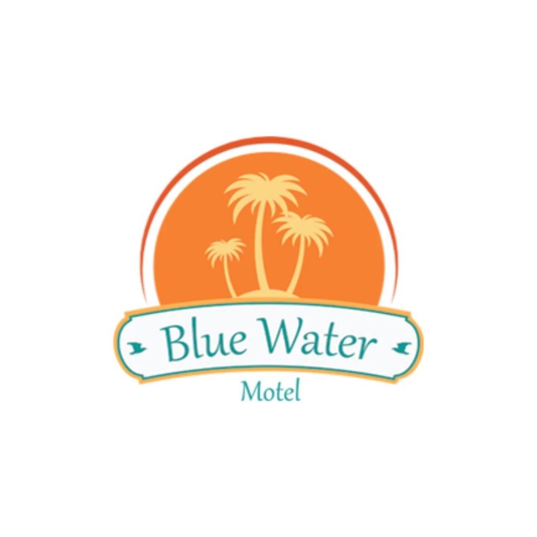 โลโก้ Blue Water Motel newstep new step work and travel Wildwood New Jersey